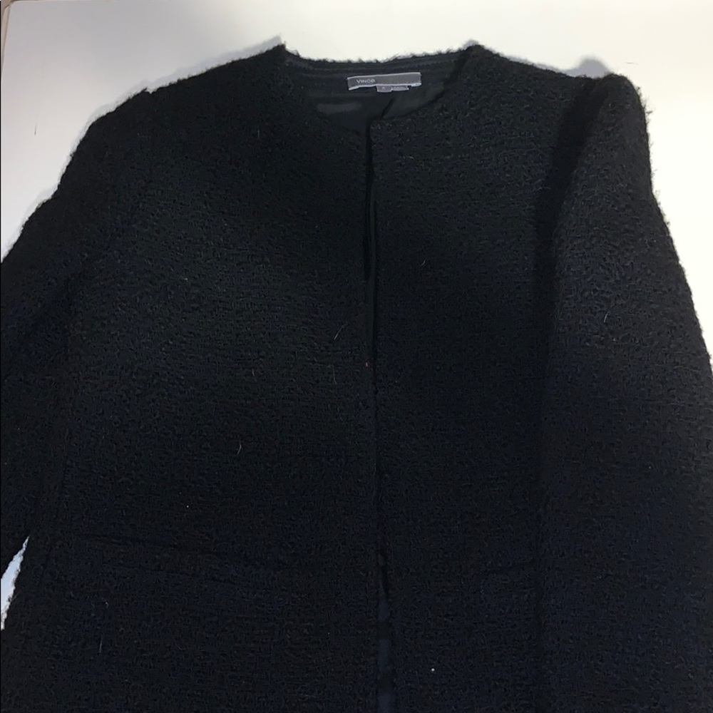 Black Tweed Jacket VINCE